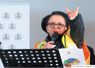 Free State Premier MaQueen Letsoha-Mathae.