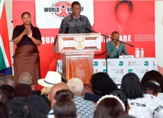 Deputy President addressing the World Aids Day event in Mdantsane