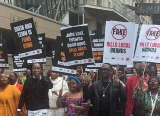 South African fashion industry leaders marched against illicit trade and counterfeit goods at the Buy Local Summit in Sandton.