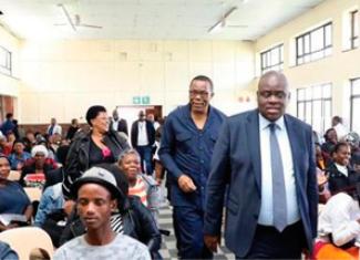 eThekwini Mayor Cyril Xaba meets with residents in Clermont