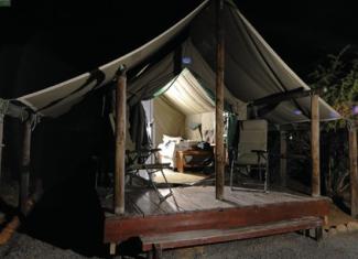 Tented accommodation at Camdeboo National park