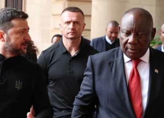 President Cyril Ramaphosa meets with President Zelensky