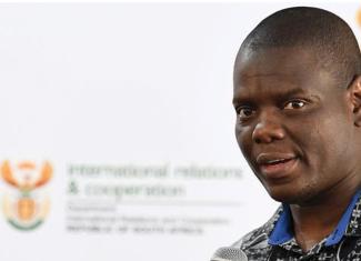 Minister of International Relations and Cooperation, Ronald Lamola addressing the Mapungubwe Institute for Strategic Reflection (MISTRA) Conference in Sandton.