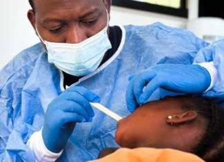Learners from Tsoelopele Primary School screened by specialists through the Integrated School Health Programme.