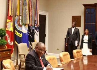 President Ramaphosa signs agreement