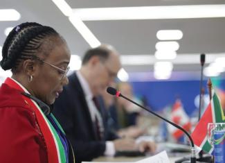 Minister of Women, Youth and Persons with Disabilities Sindisiwe Chikunga at the G20 Women’s Empowerment Working Group (EWWG) Ministerial Meetings held in Brazil.