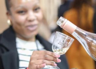 Drinking wine