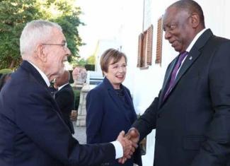 President Cyril Ramaphosa hosts Austrian Federal President Alexander Van der Bellen during his state visit to South Africa