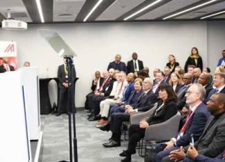 President Cyril Ramaphosa delivers the keynote address during the South Africa-Austria Business Forum in Pretoria
