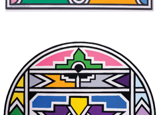 Mahlangu’s bold, geometric artwork is inspired by her Ndebele roots.