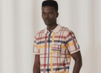 Checkered knit polo and shorts: R2 500.