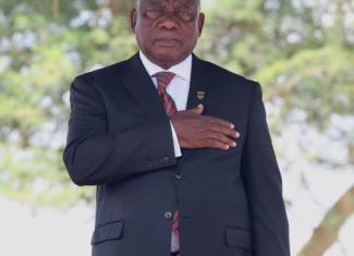 President Cyril Ramaphosa addressed members of the SANDF at Armed Forces Day celebrations in Thohoyandou