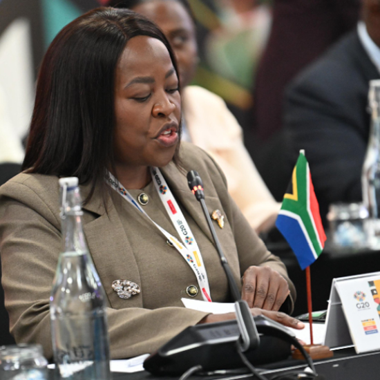 Minister in The Presidency for Planning, Monitoring and Evaluation Maropene Ramokgopa opens the G20 Ministerial Meeting on Development