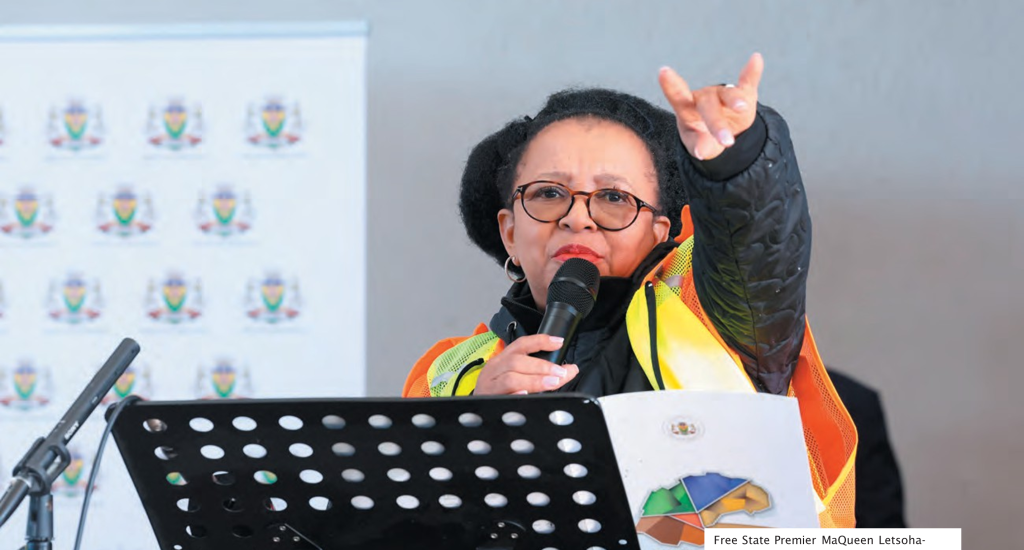 Free State Premier MaQueen Letsoha-Mathae.