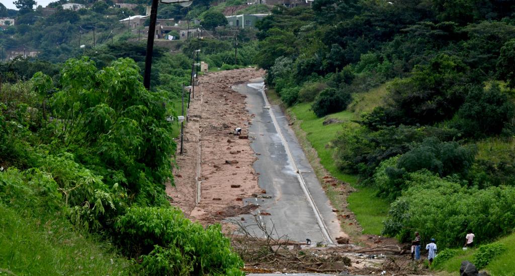The aftermath of floods in KwaZulu-Natal in 2022.