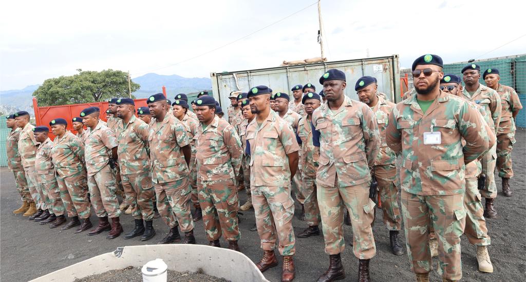 The South African National Defence Force (SANDF) peacekeeping missions in Africa.