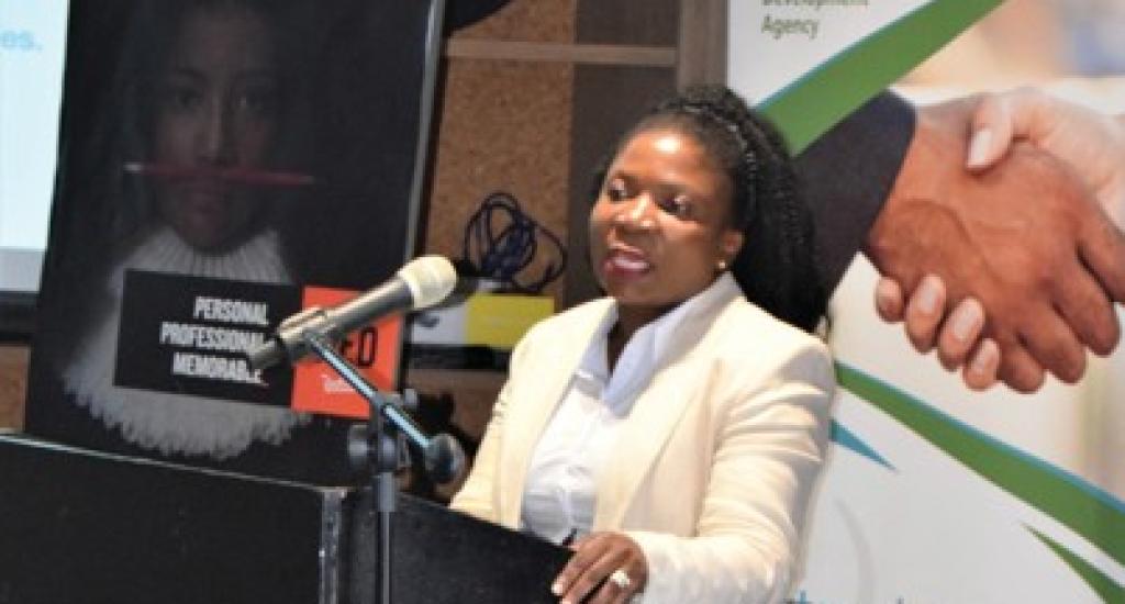 Mrs Susan Khumalo, Chief Operations Officer at the National Development Agency