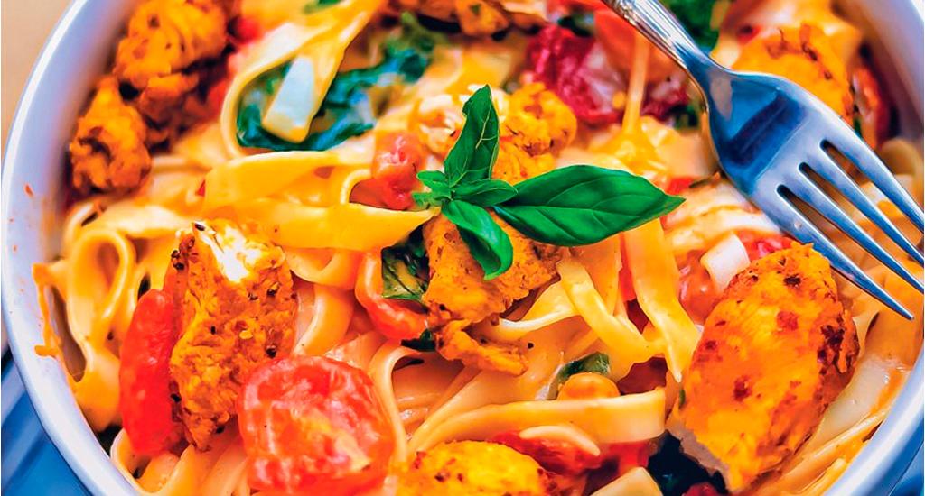 Spinach chicken pasta