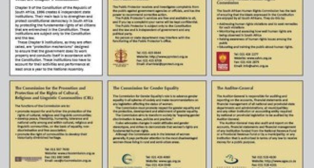Western Cape Chapter Nine institutions