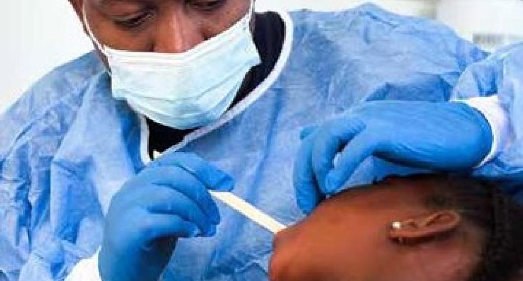 Learners from Tsoelopele Primary School screened by specialists through the Integrated School Health Programme.