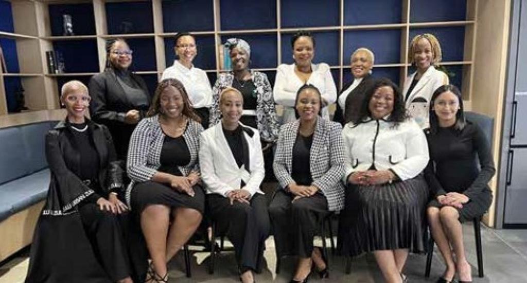 Moonsamy with fellow leaders of the IWFSA Alumni Network
