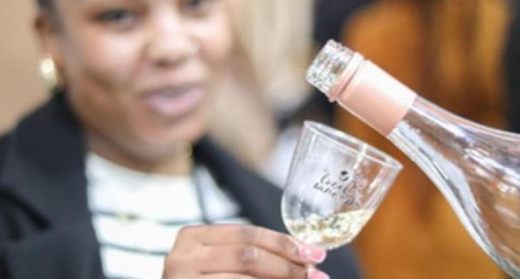 Drinking wine