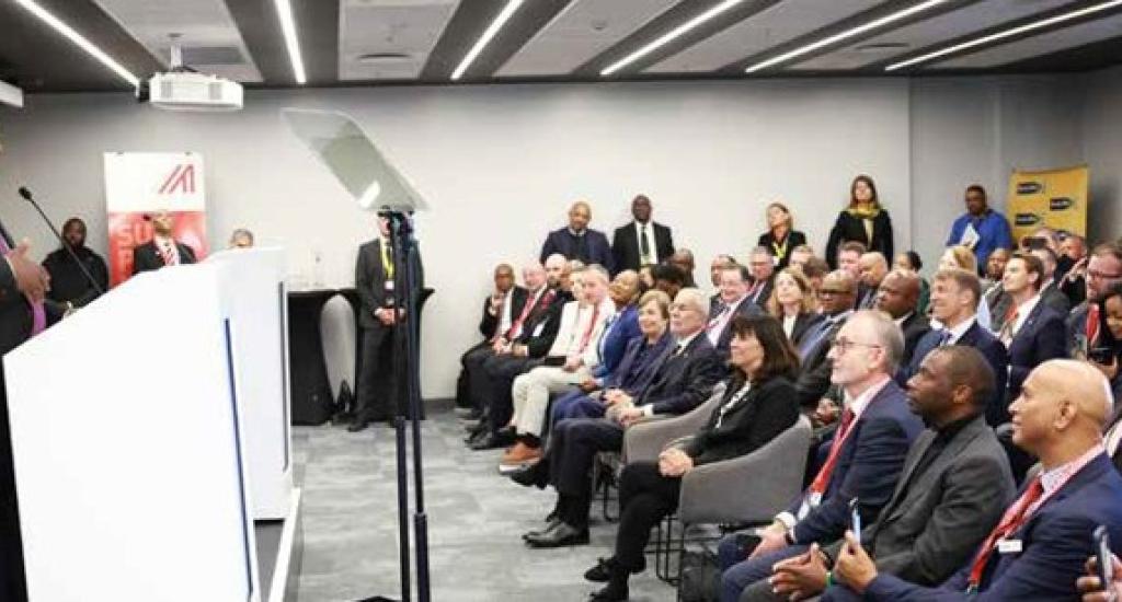 President Cyril Ramaphosa delivers the keynote address during the South Africa-Austria Business Forum in Pretoria