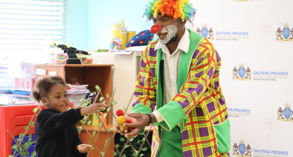 Celebrations and entertainment at the recent Kagiso Ext. 6 Library opening.